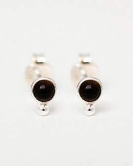 Muja Juma - Earring - silver - tiger eye