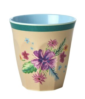 Rice - Melamine Cup - Cr&egrave;me - Arda Bloom Print