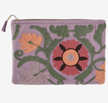 Madam Stoltz - Ipad sleeve - geborduurde bloemen