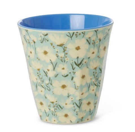 Rice - Melamine Cup - Mint- Summer Bloom Print