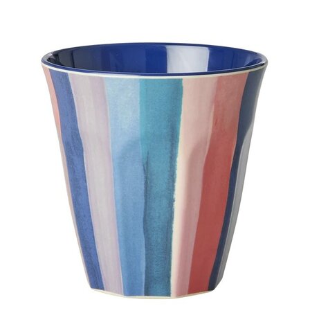 Rice - Melamine Cup - N.Y. Stripes Print