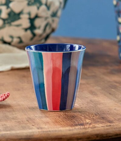 Rice - Melamine Cup - N.Y. Stripes Print