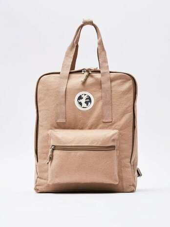 Natura - Backpack - beige - canvas